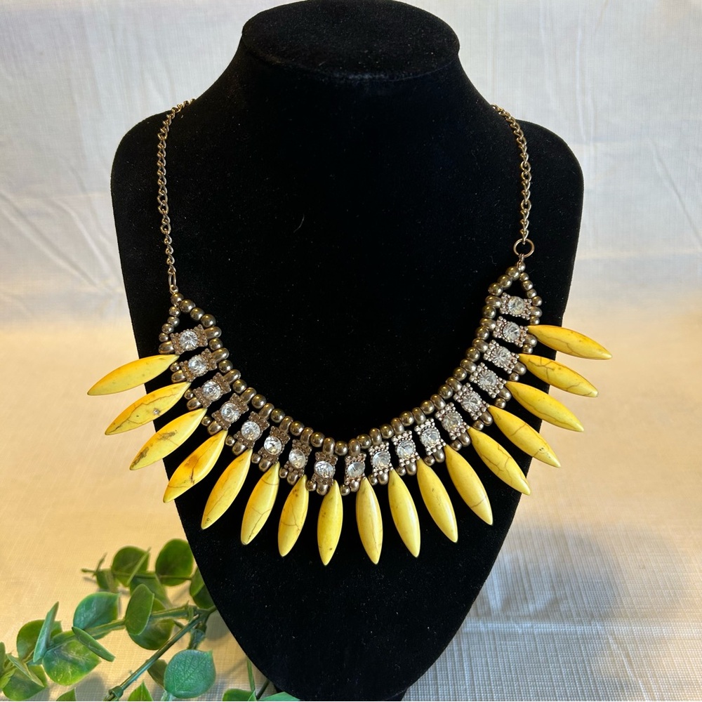 💛Bali Style (yellow) Statement Necklace